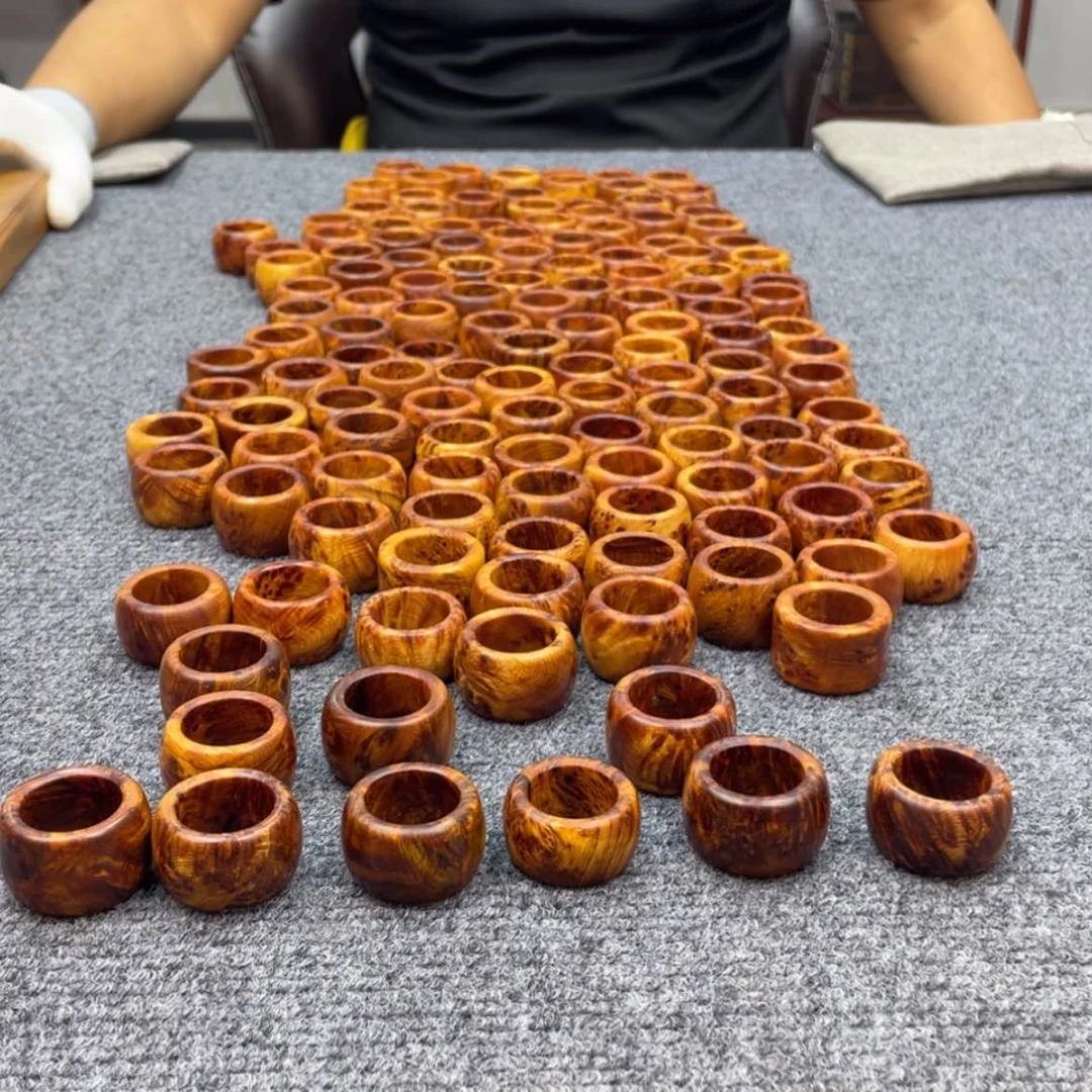 【闪购商品】柏木（崖柏）太行崖柏，全爆满留疤火焰纹扳指，到手一个