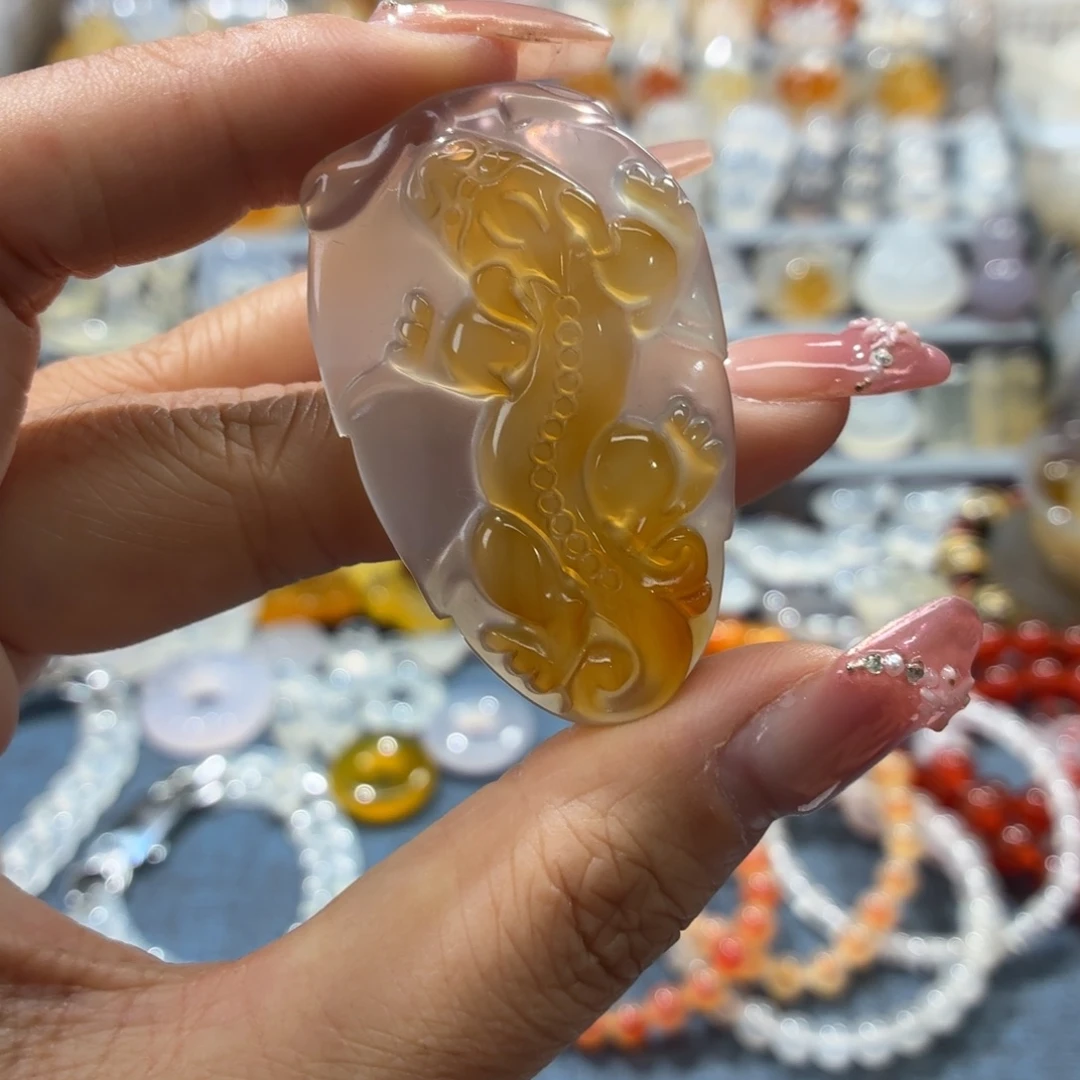 玛瑙/玉髓未镶嵌吊坠(不含链)