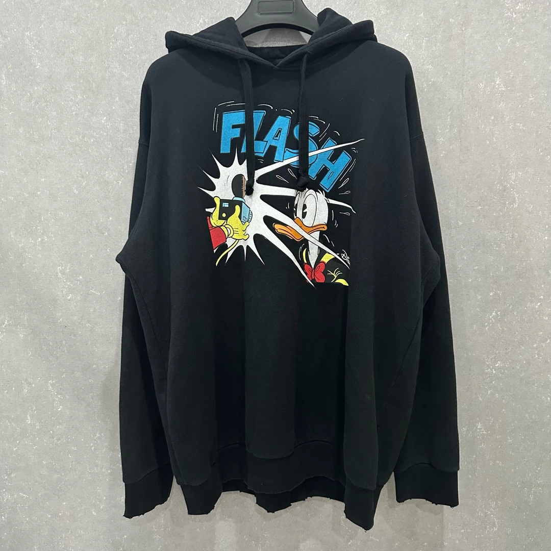 99新 GUCCI/古驰 唐老鸭连帽卫衣XXL码/006271
