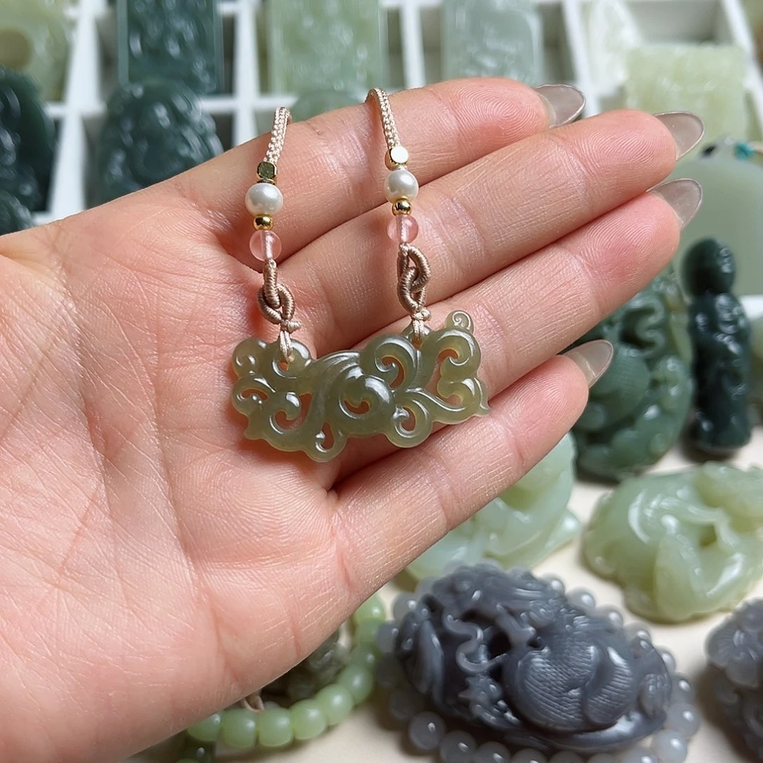 和田玉未镶嵌挂件