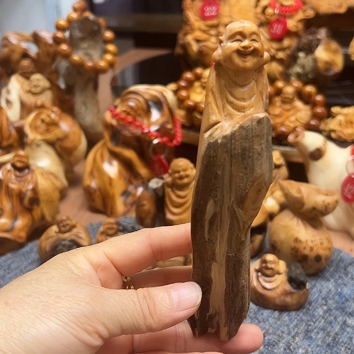 柏木太行崖柏手把摆件