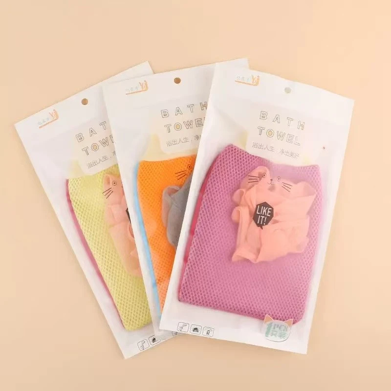 小猫搓澡巾一个装