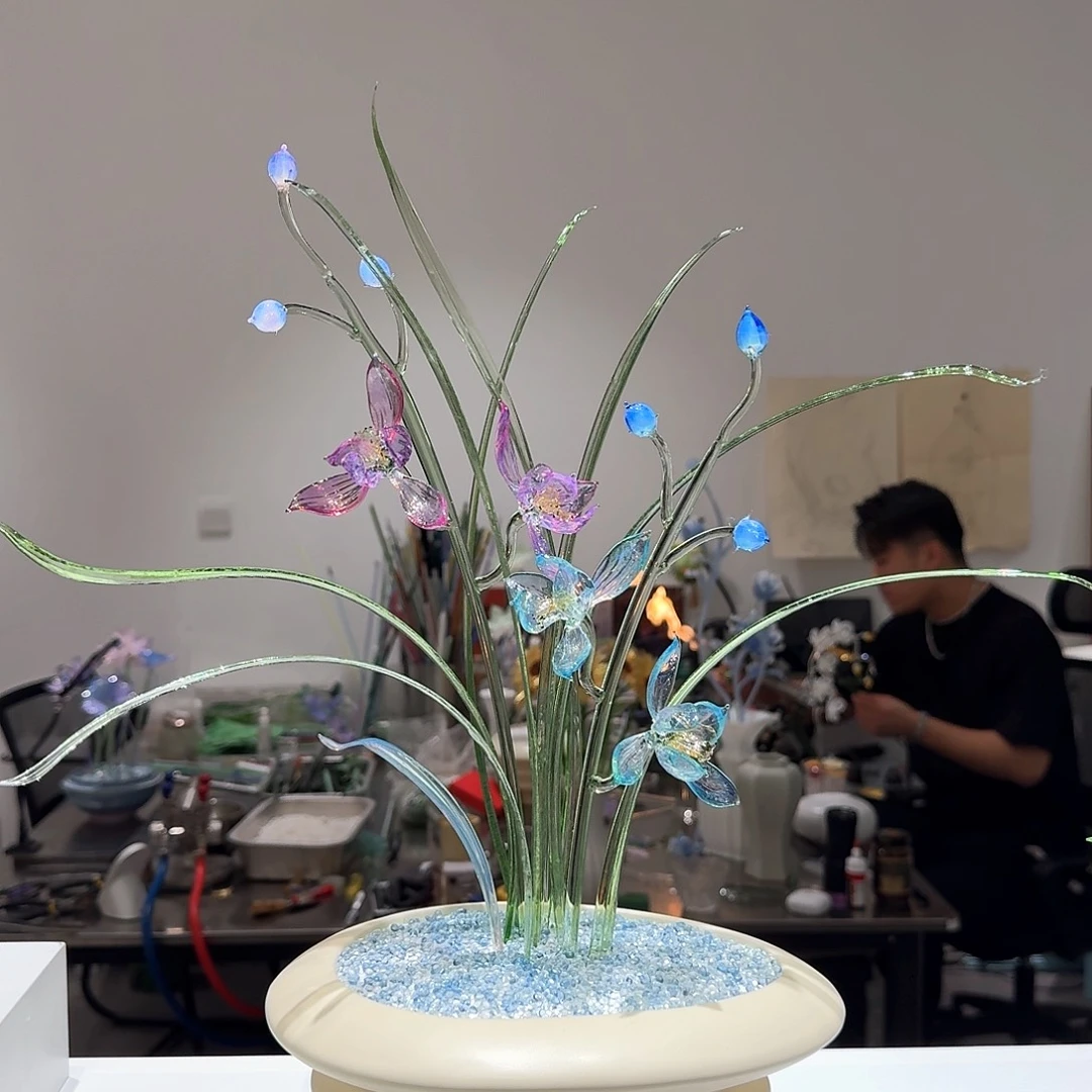 淄博特产非遗手做琉璃花41