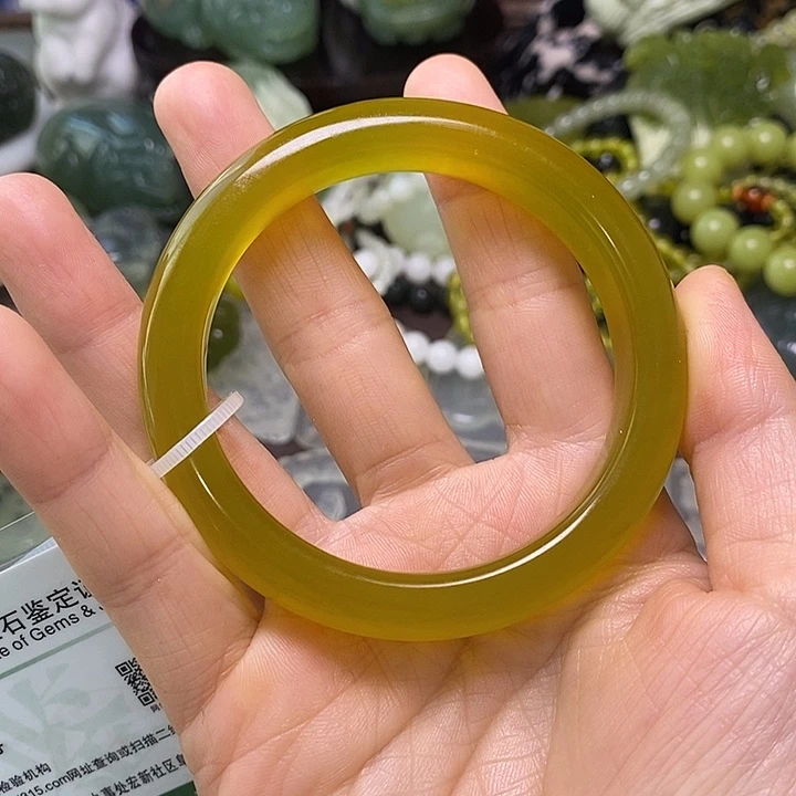 青***羊岫玉未镶嵌岫玉手镯