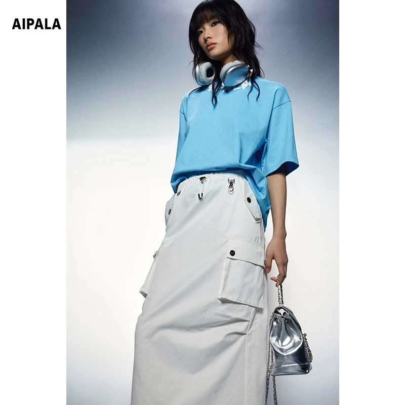 【粉丝专享】时尚气质高级感休闲中长款半身裙1E0039