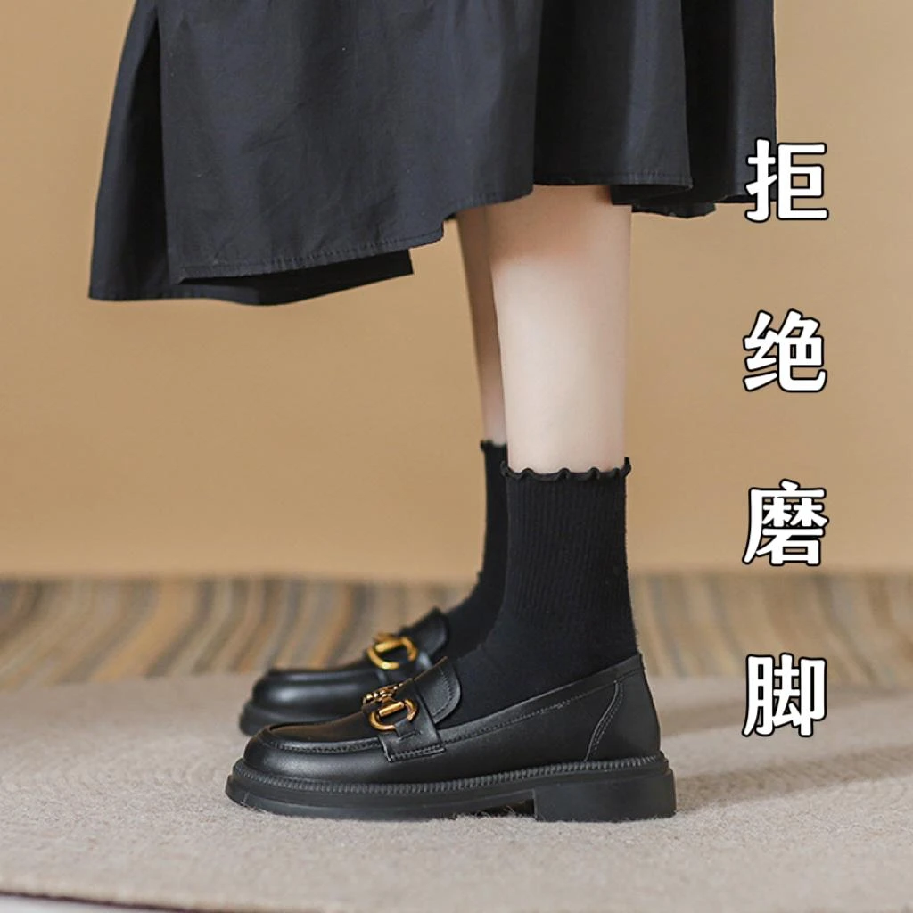 【香港CBMT国际馆】软牛皮~软底乐福鞋女2025春季新款jk单鞋英伦