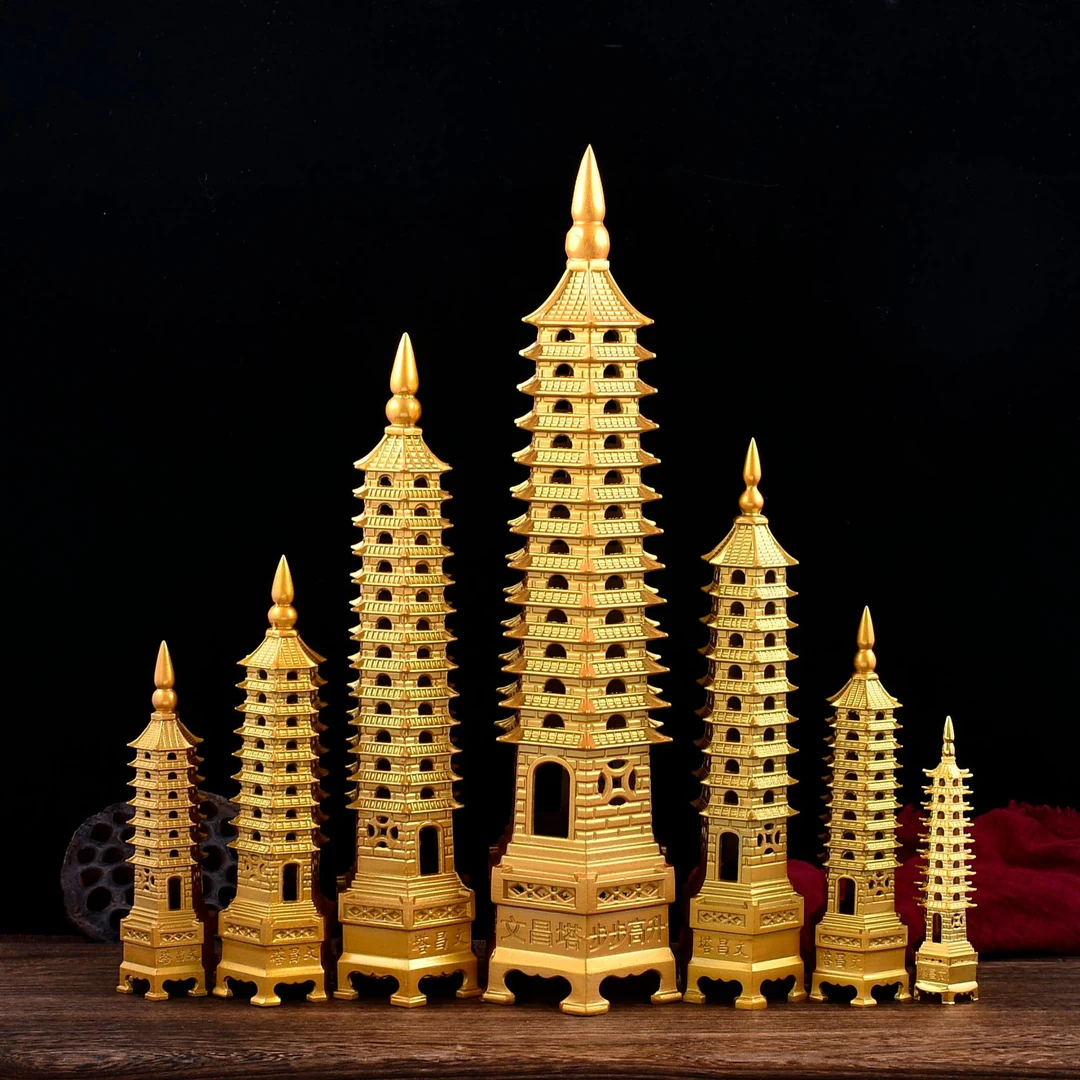 铜希阁 文昌塔 办公室书桌书房铜摆件 家居装饰工艺品送礼