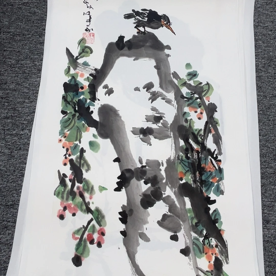 国画绘画作品多次参加全国