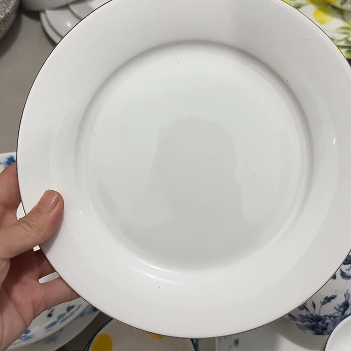 满15包邮微瑕骨瓷 zarahome8寸盘子一个