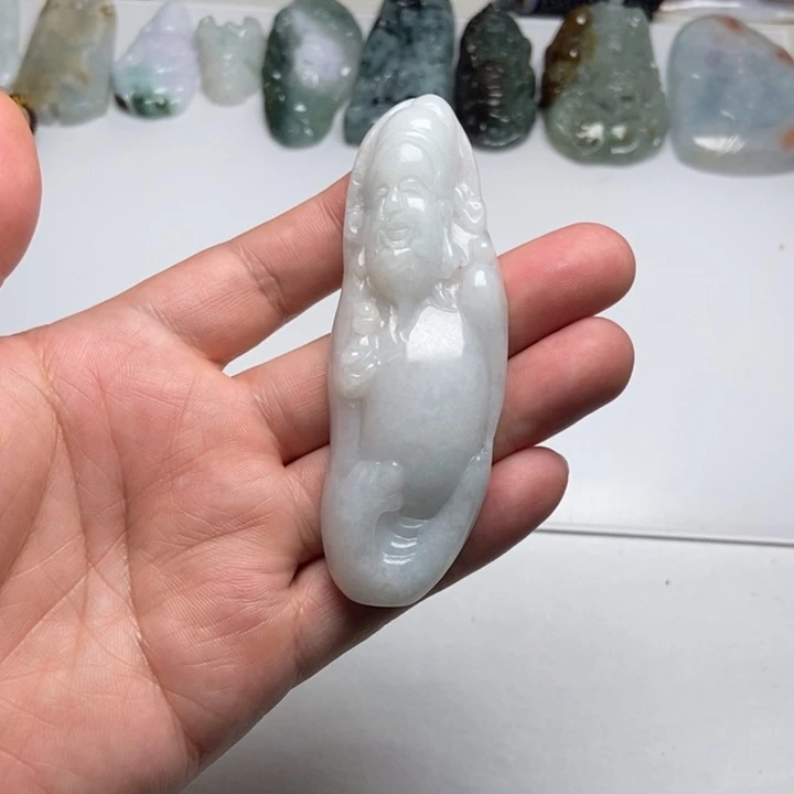 翡翠未镶嵌颈饰财爷13