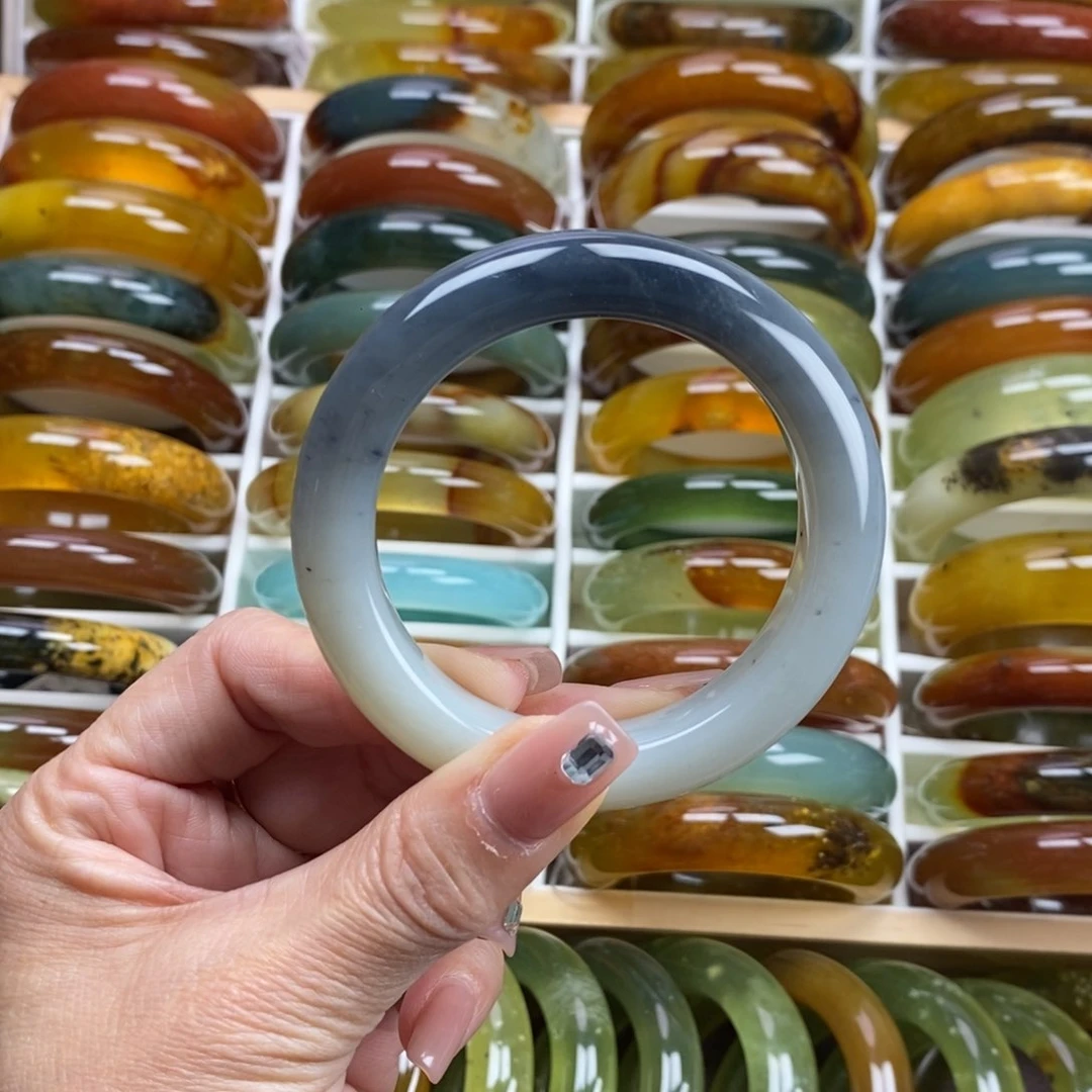 未镶嵌蛇纹石玉手镯54