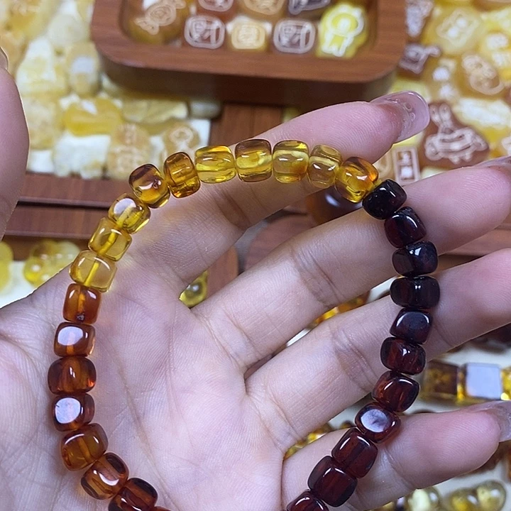 吊坠橄榄核方糖手串6.5m