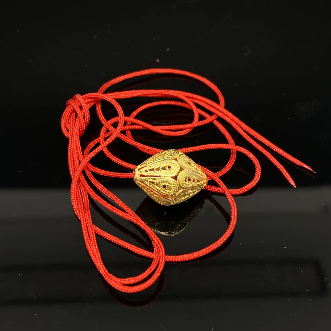 925银银制品 B0115GMD502（多样性发货）银镀金花丝路路通