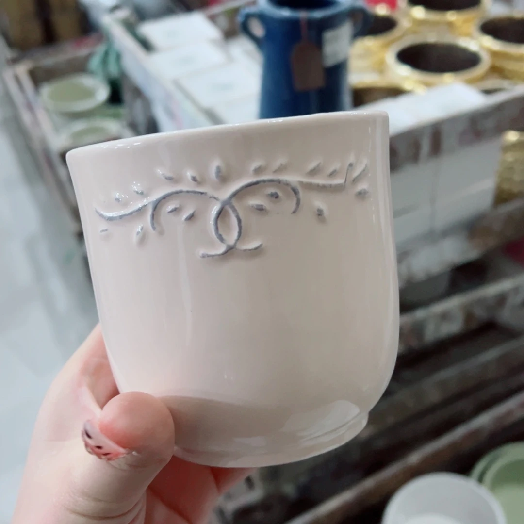 有孔，陶瓷花盆满10米包邮发货