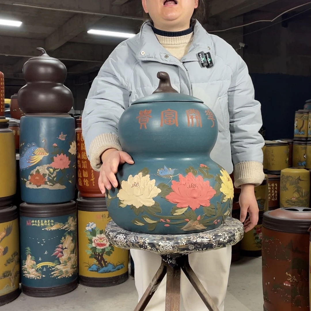 宜兴原矿紫砂茶叶罐