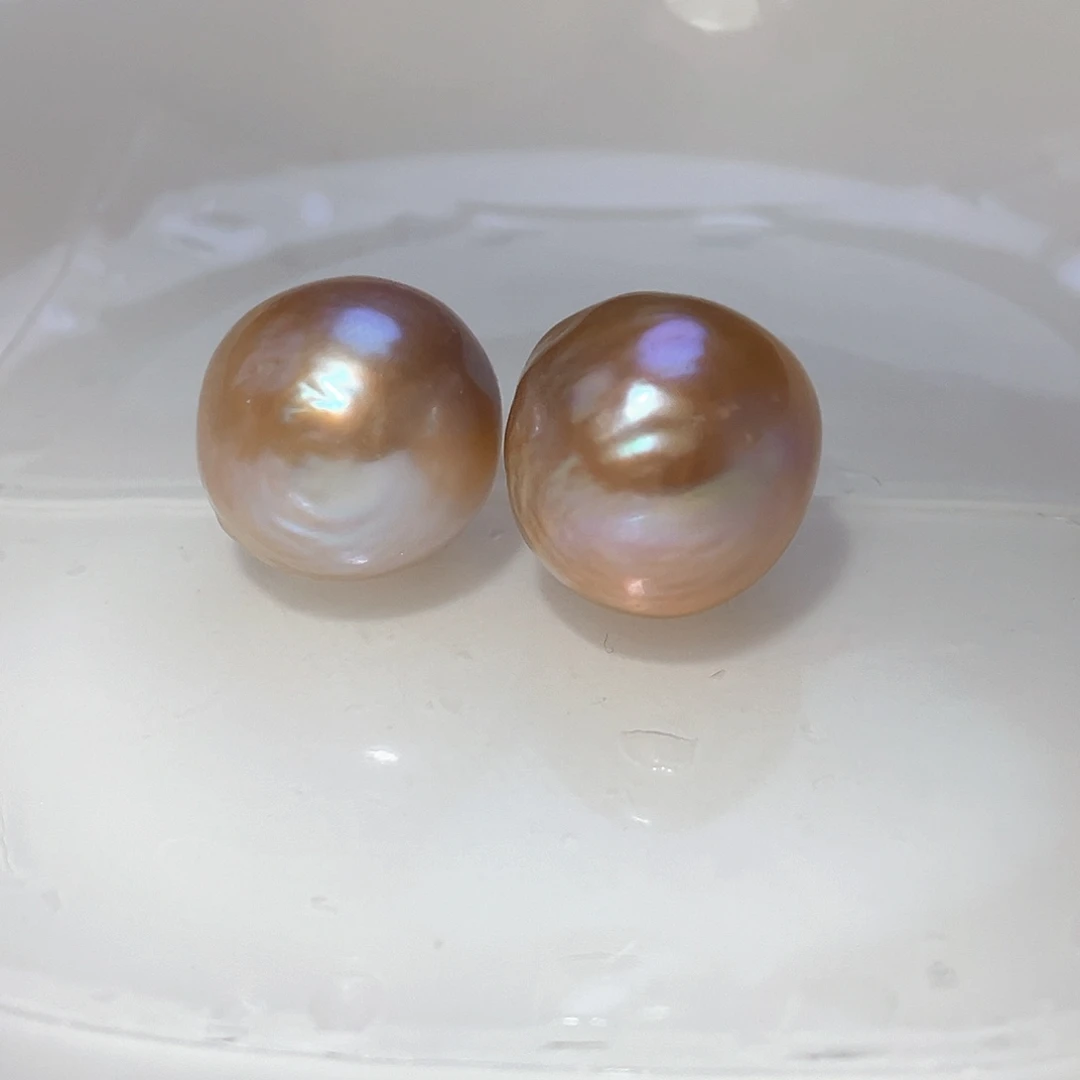银S925镶嵌淡水珍珠耳饰