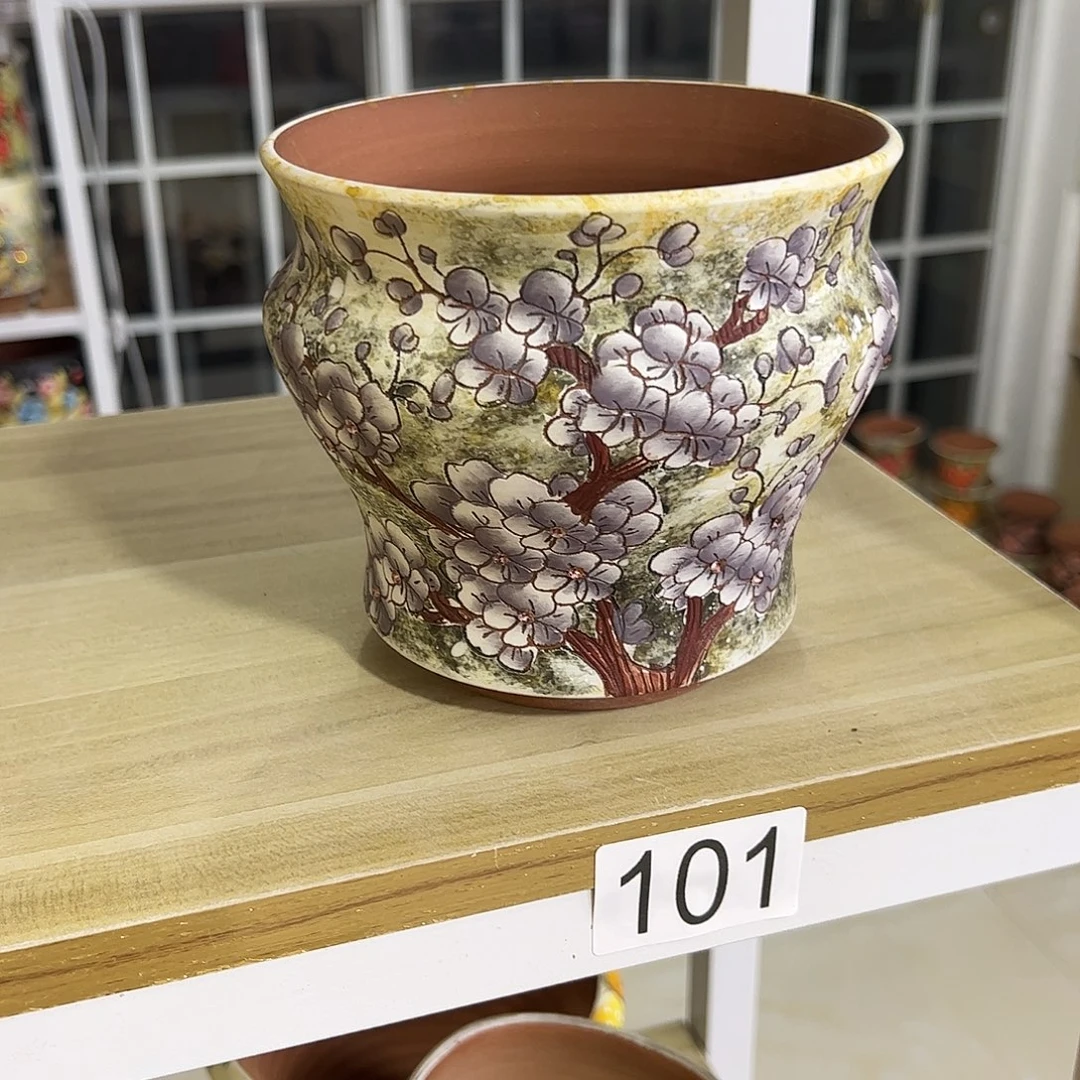 景德镇炫彩手绘口14高13.5