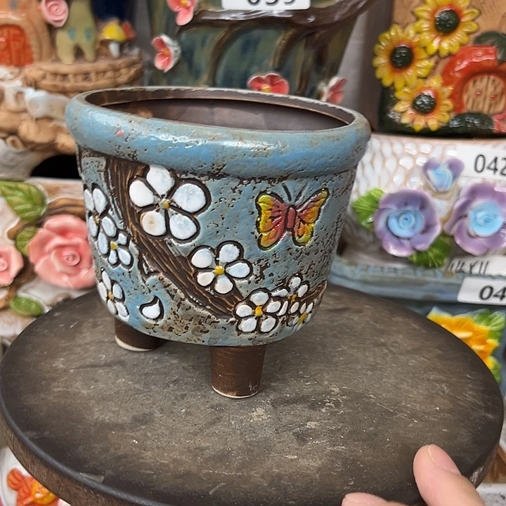 粗陶材质多肉花盆