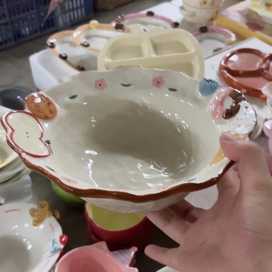 搪瓷微瑕海派甜心汤碗