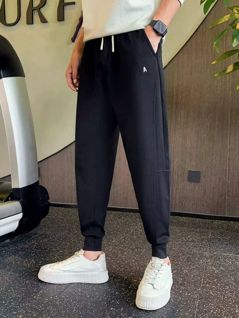 实体版本加绒保暖男士束脚休闲卫裤6661（XL裤长100cm）