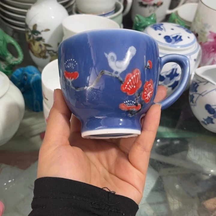 瓷景德镇颜色釉茶杯