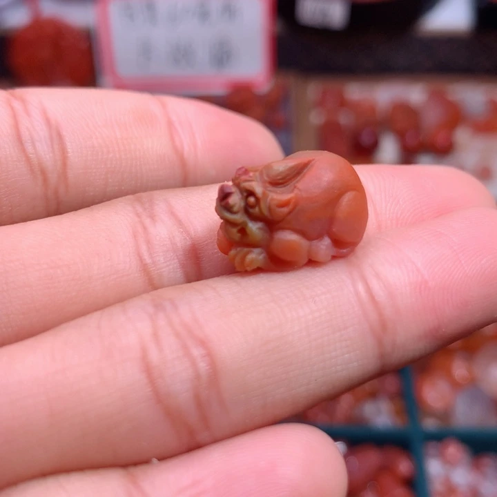 南红玛瑙未镶嵌南红包浆貔貅