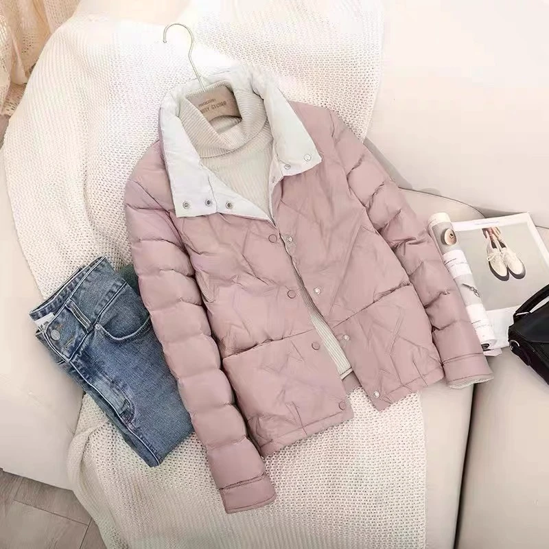 8099【瑕】秋冬款时尚休闲薄款棉服