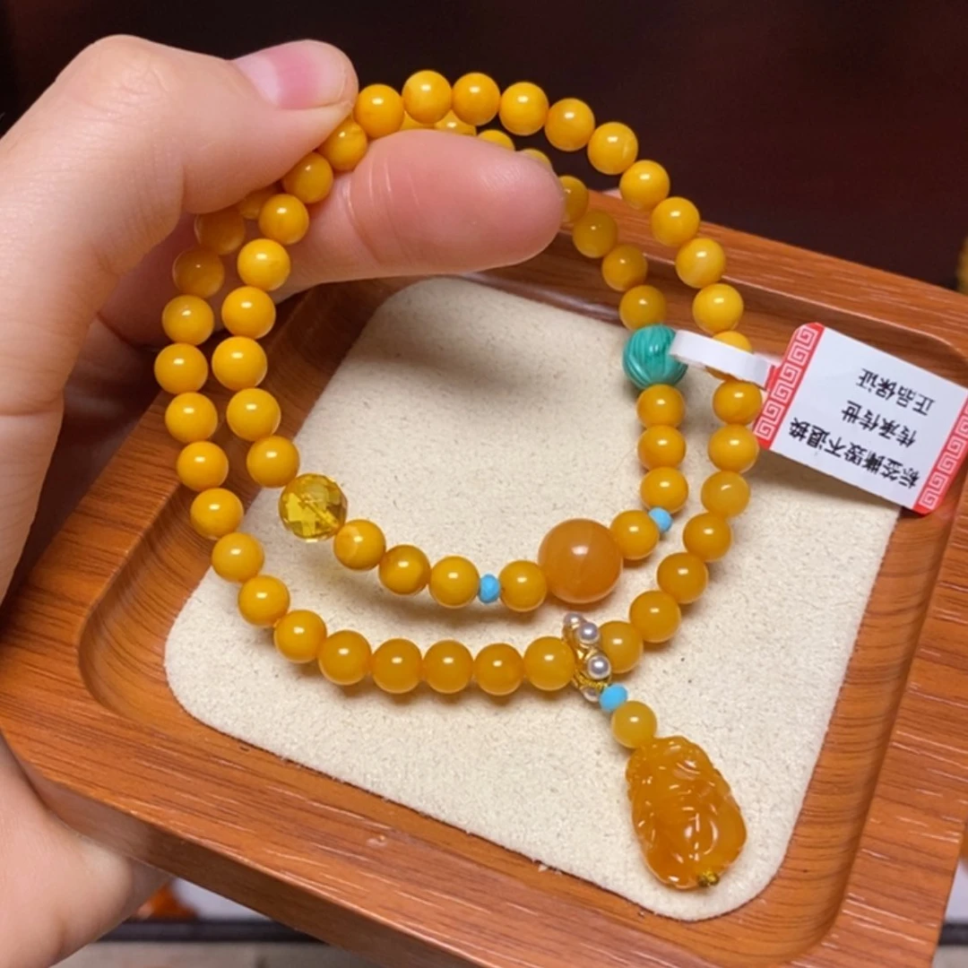 【闪购商品】手链蜜蜡未镶嵌娜***?手串