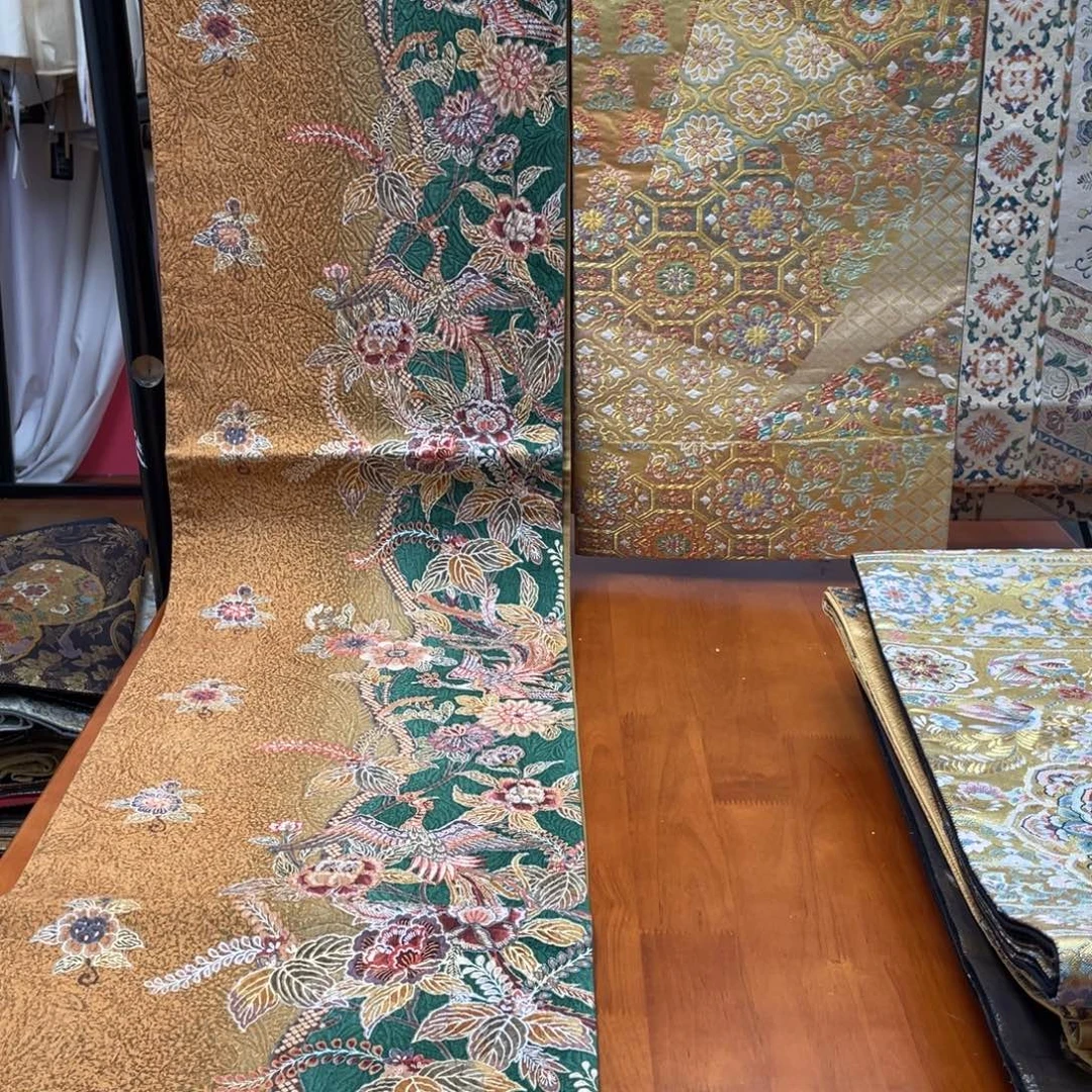 织绣全通唐草凤凰纹