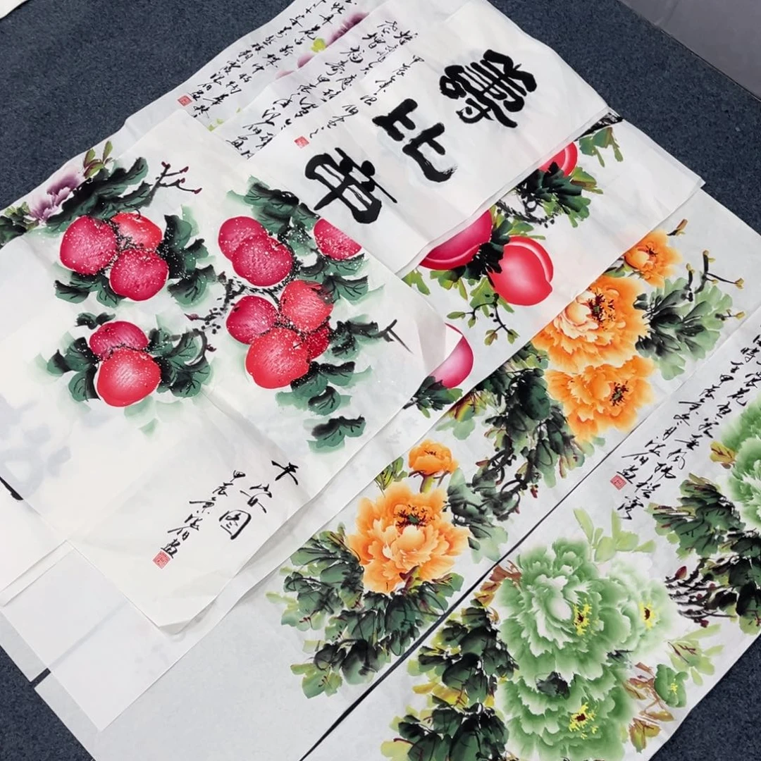 国画手绘画作品和绘画