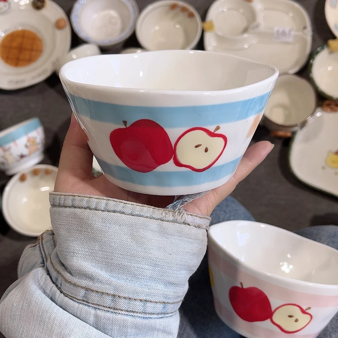 蓝苹果陶瓷餐具系列5寸