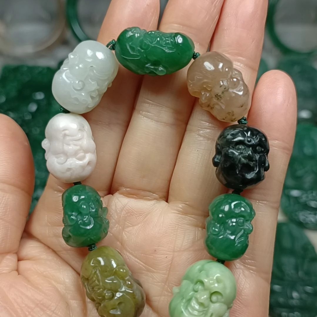 独山玉未镶嵌手串