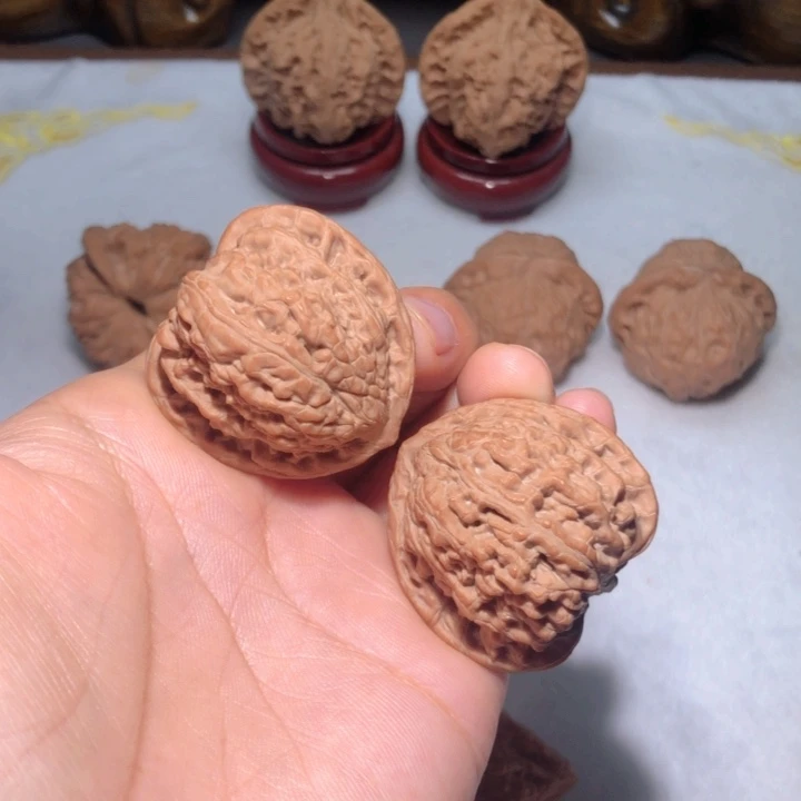 把件文玩核桃36承德密纹