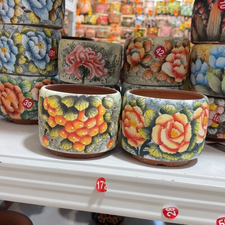 景德镇手绘花盆陶瓷10/9
