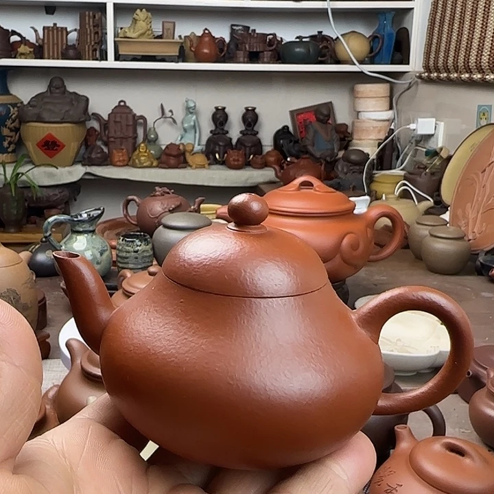 忠***茶壶朱泥原矿紫砂