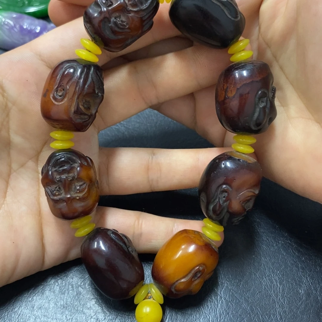 白玉菩提吊坠摆件