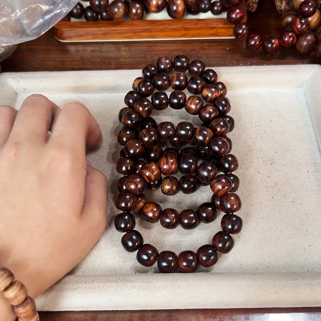 黄花梨/降香黄檀手串/手链14mm桶珠