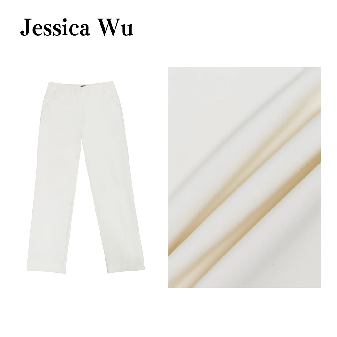 JESSICA WU舒适口碑款！超百搭显腿瘦腿直抗皱四面弹休闲直筒裤