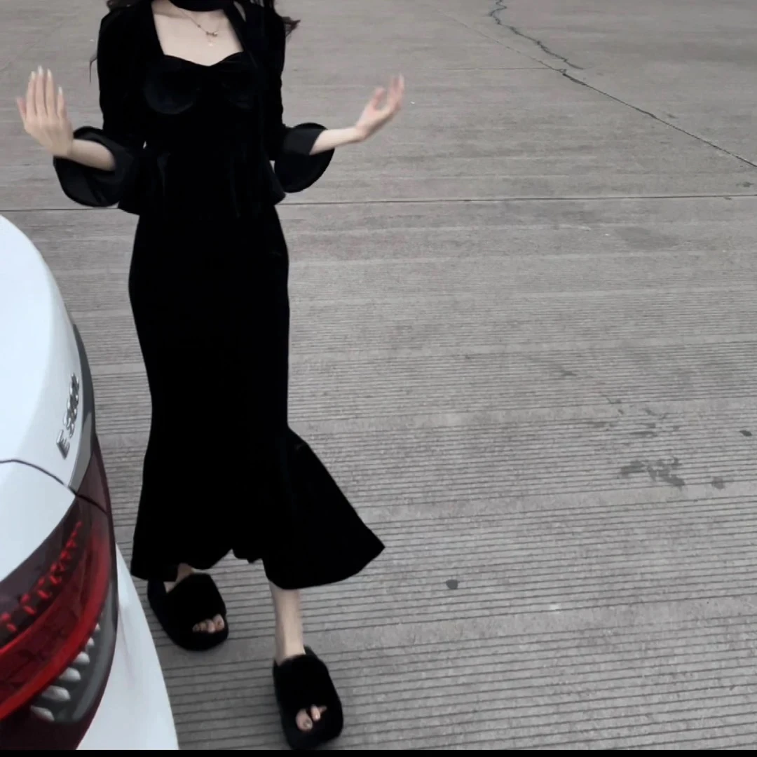 李李服饰赫本气质优雅显瘦套装