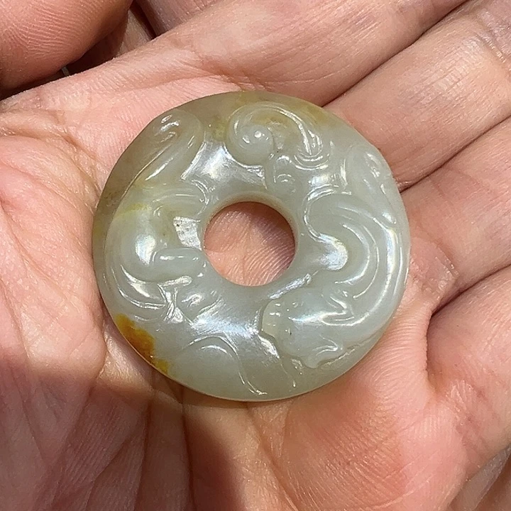 和田玉（糖玉）挂件未镶嵌涠****健