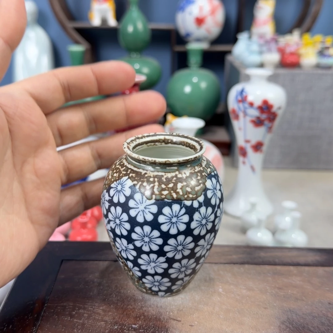 陶瓷手工小花器摆件