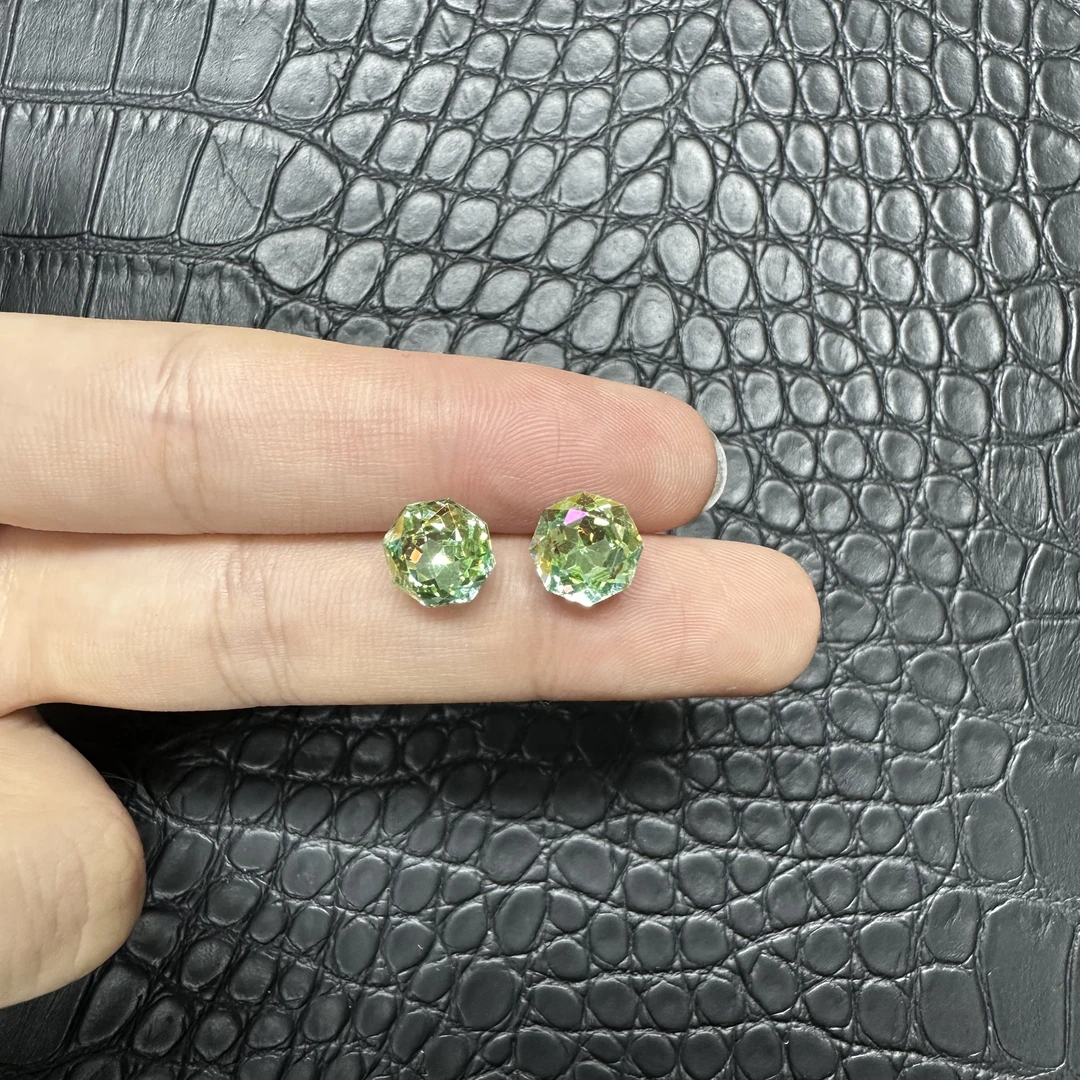 JDP1195阿鲁沙-典藏轻奢帕拉伊巴翠绿-精工925耳钉