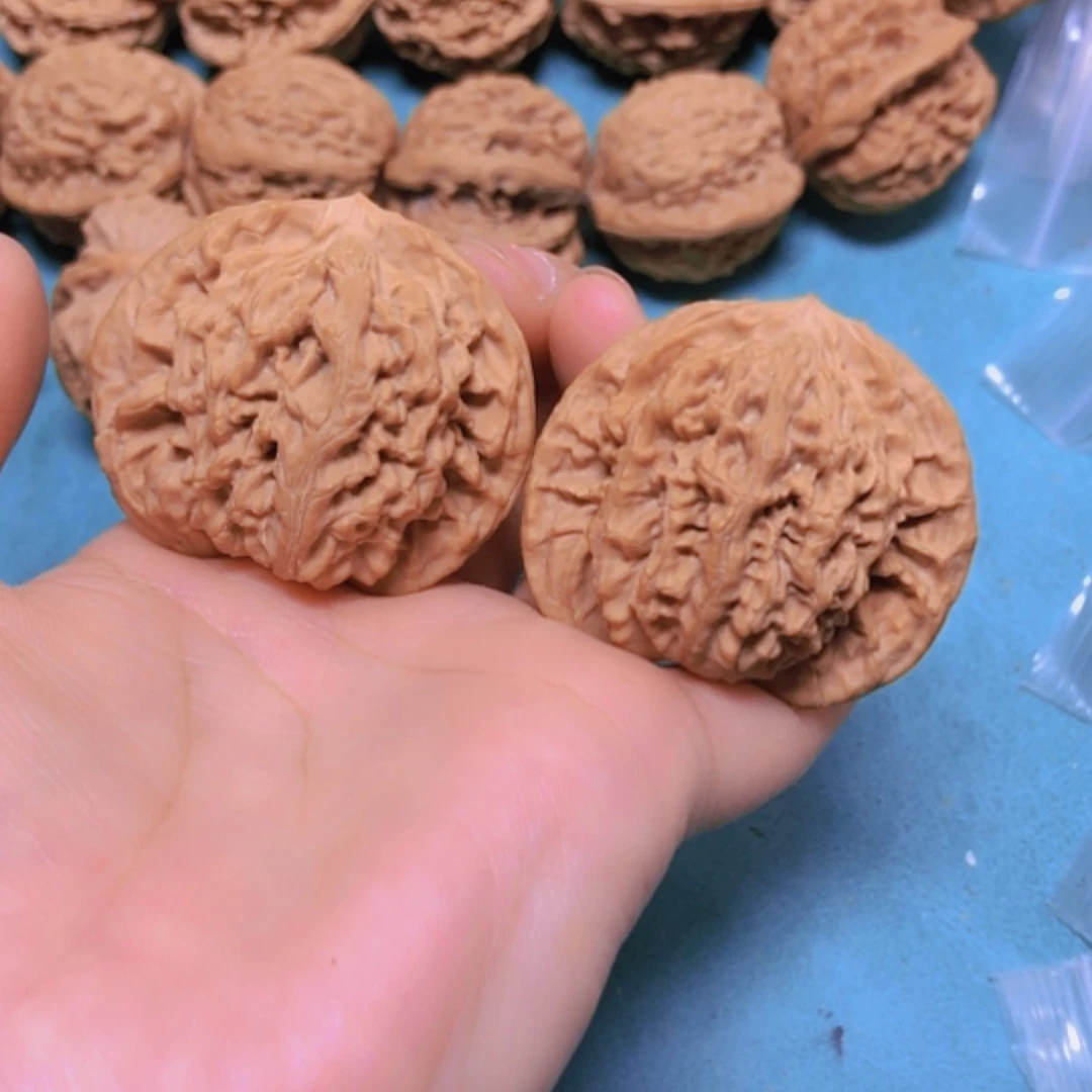 【闪购商品】把件核桃45蟠龙纹修尖出油