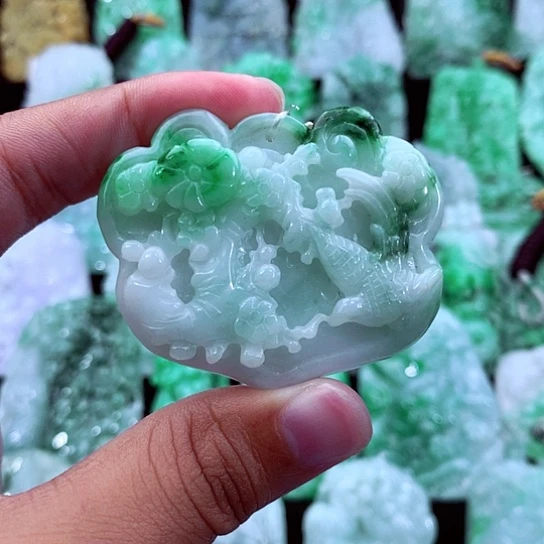 翡翠未镶嵌吊坠(不含链)