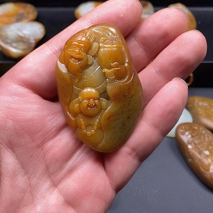 和田玉未镶嵌吊坠(不含链)