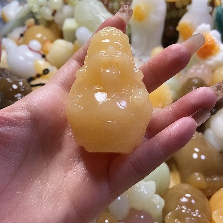 完全开放手把件财神