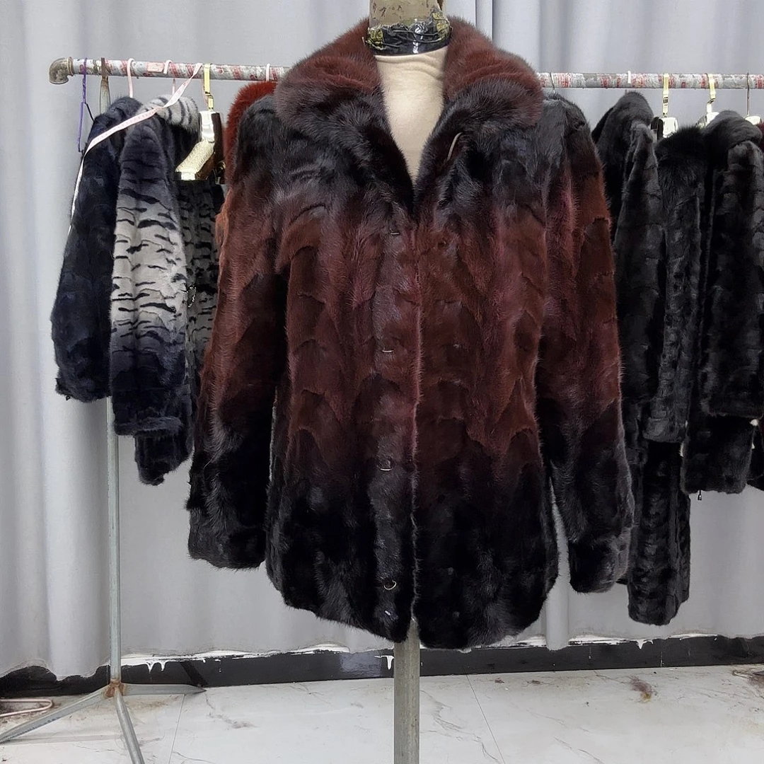 水貂拼貂真皮真毛