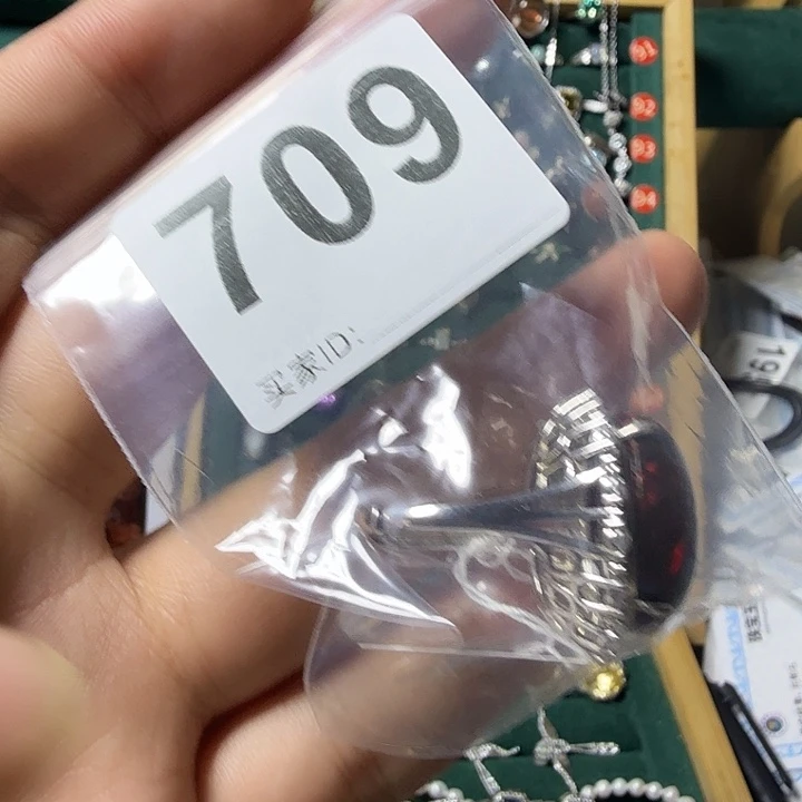 声***师欧泊银S925镶嵌戒指