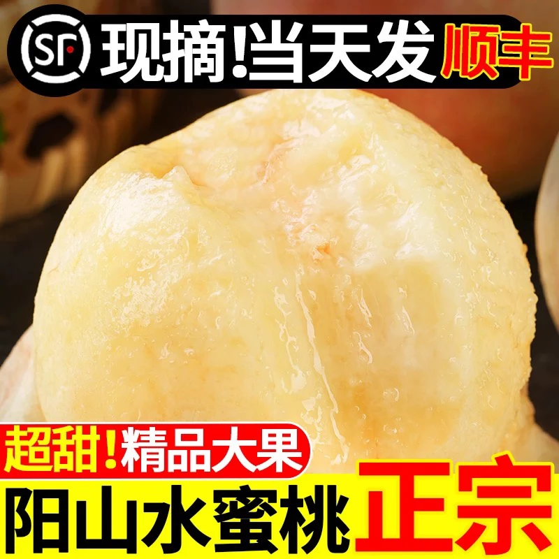 正宗无锡阳山水蜜桃新鲜应季水果现摘现发香甜多汁