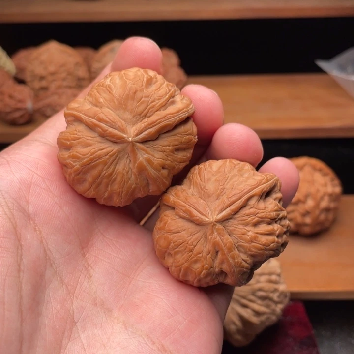 吊坠文玩核桃42.8毕业全品平谷元宝三棱